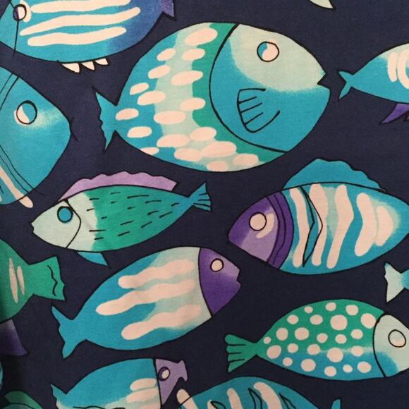 Tapemeasure navy/turquoise fish tunic M worn once - Picture 4 of 7